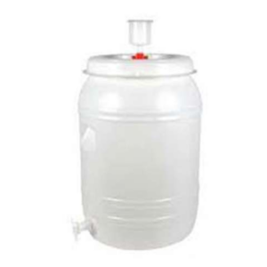 Tanque Fermentador Plástico de 120 litros con Airlock y Tapa
