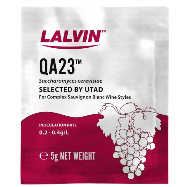 Levadura Lalvin QA23 para Vino x 5 grs