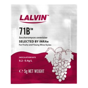 Levadura Lalvin 71B para vino - paquete de 5 grs