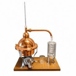 Destilador De 1 Litro En Cobre Y Vidrio Modelo De Lujo Origen Italia