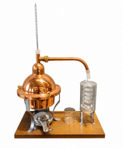 Destilador De 1 Litro En Cobre Y Vidrio Modelo De Lujo Origen Italia