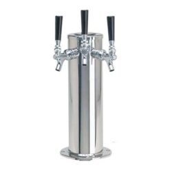 Columna Con Tres Grifos En Acero Inoxidable - Micromatic