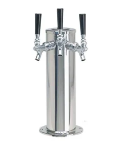 Columna Con Tres Grifos En Acero Inoxidable - Micromatic