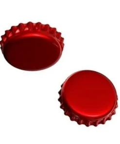 Tapas corona lisas rojas