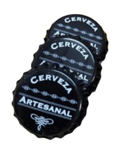 Tapas corona impresas negras