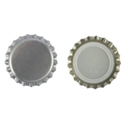 Tapas Corona Color Plata 26 mm x 100 Unidades