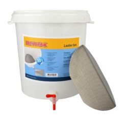 Macerador Plástico Brewferm Con Grifo Y Falso Fondo De Acero Inoxidable