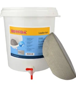 Macerador Plástico Brewferm Con Grifo Y Falso Fondo De Acero Inoxidable