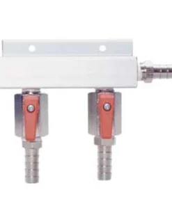 Difusor de Co2 de 2 Salidas Aluminio