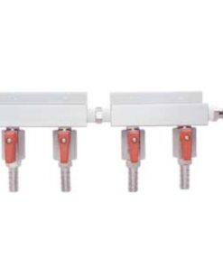 Difusor de Co2 de 4 Salidas Aluminio