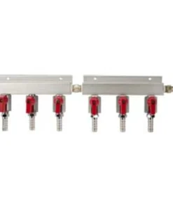 Distribuidor de Co2 de 2 Salidas Aluminio