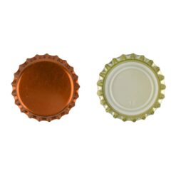 Tapas Corona Color Bronce 26 mm x 100 Unidades