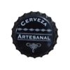 Tapas corona "cerveza artesanal" color negra 26 mm. X 100 unidades