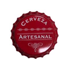 Tapas Corona Rojas Impresas 26 mm x 100 unidades