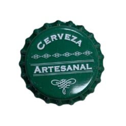 Tapas corona Cerveza Artesanal" Verde 26 mm x 100 Unidades