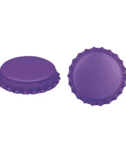 Tapas Corona Color Morado 26 mm. x 100 unidades