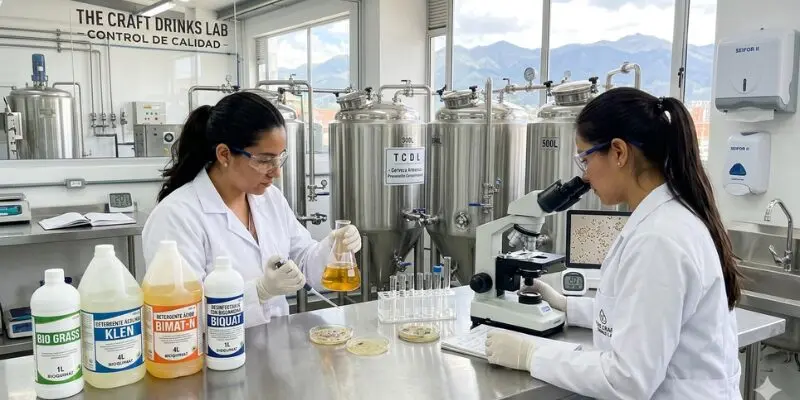Insumos para Limpieza en elaboracion de cerveza, destilados y vino